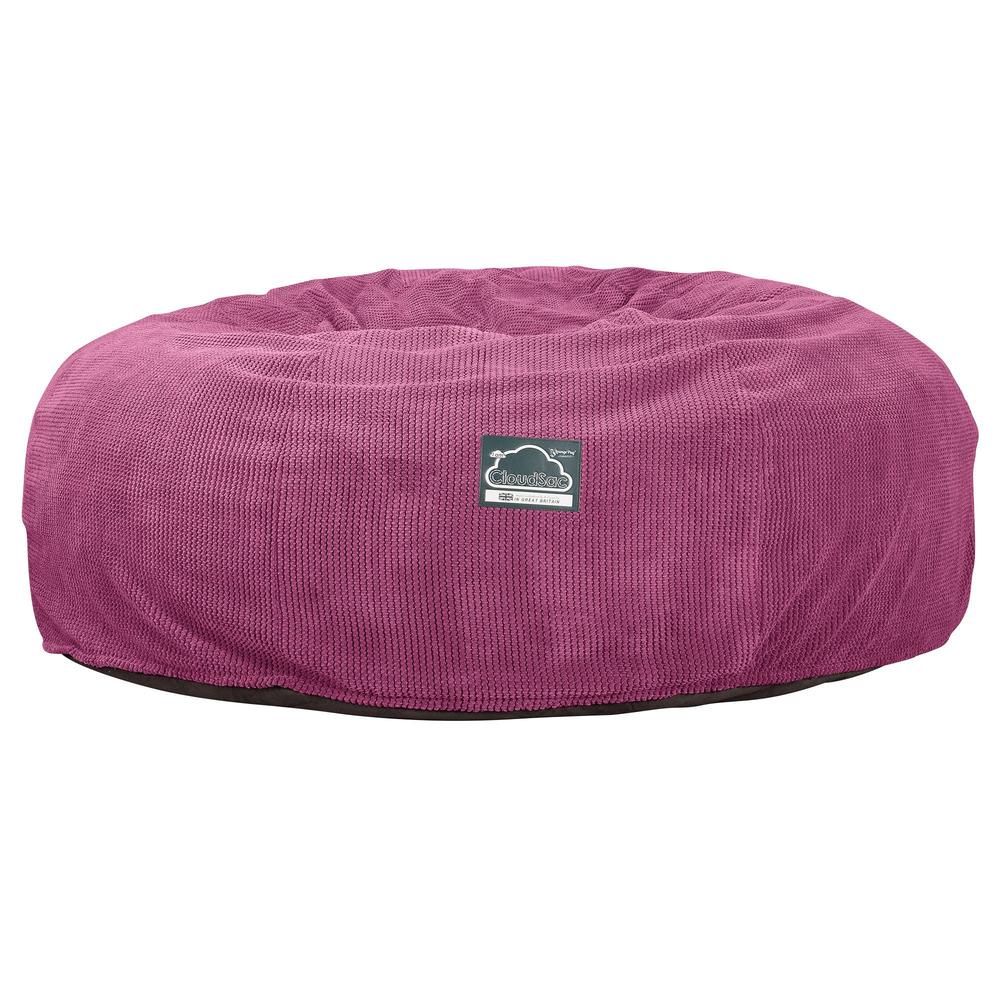 LOUNGE PUG, CloudSac 3000 XXXL - obří sedací vak ve tvaru pohovky/dvousedačky z paměťové pěny (King Size),Pom pom Růžová