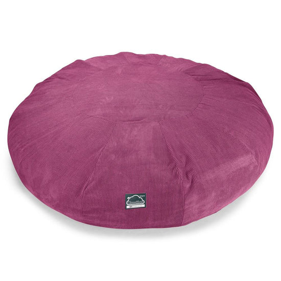 LOUNGE PUG, CloudSac 5000 XXXXXL - gigantický sedací vak ve tvaru pohovky z paměťové pěny,Pom pom Růžová