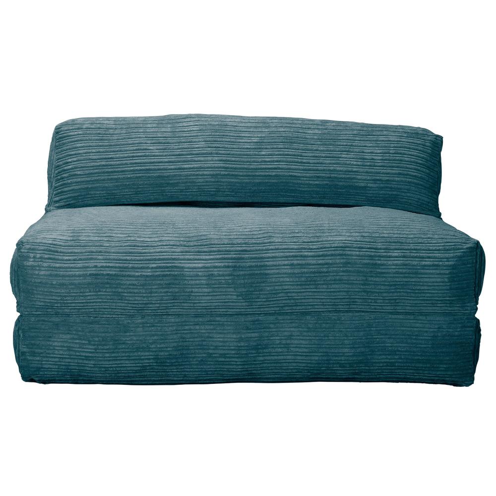 Avery - rozkládací futon, rozkládací postel, postel pro hosty od Lounge Pug, Manšestr Modrozelená