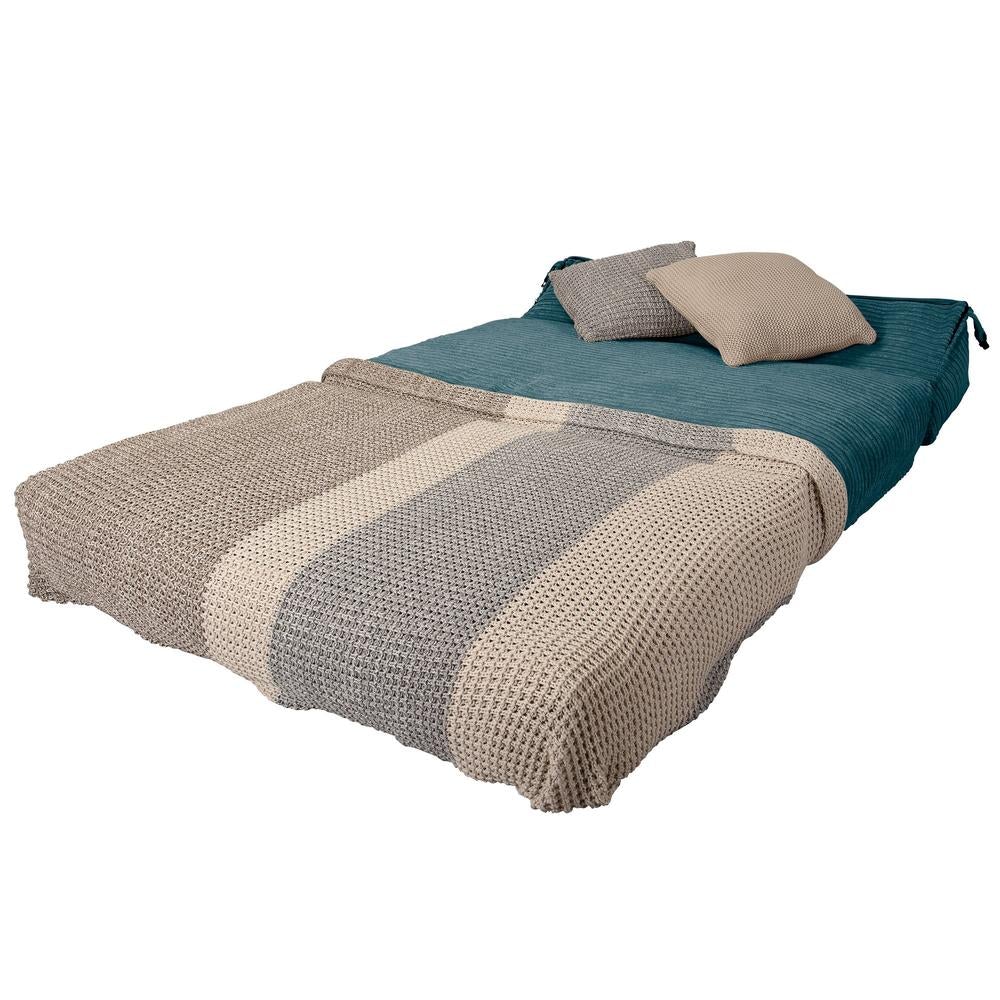 Avery - rozkládací futon, rozkládací postel, postel pro hosty od Lounge Pug, Manšestr Modrozelená