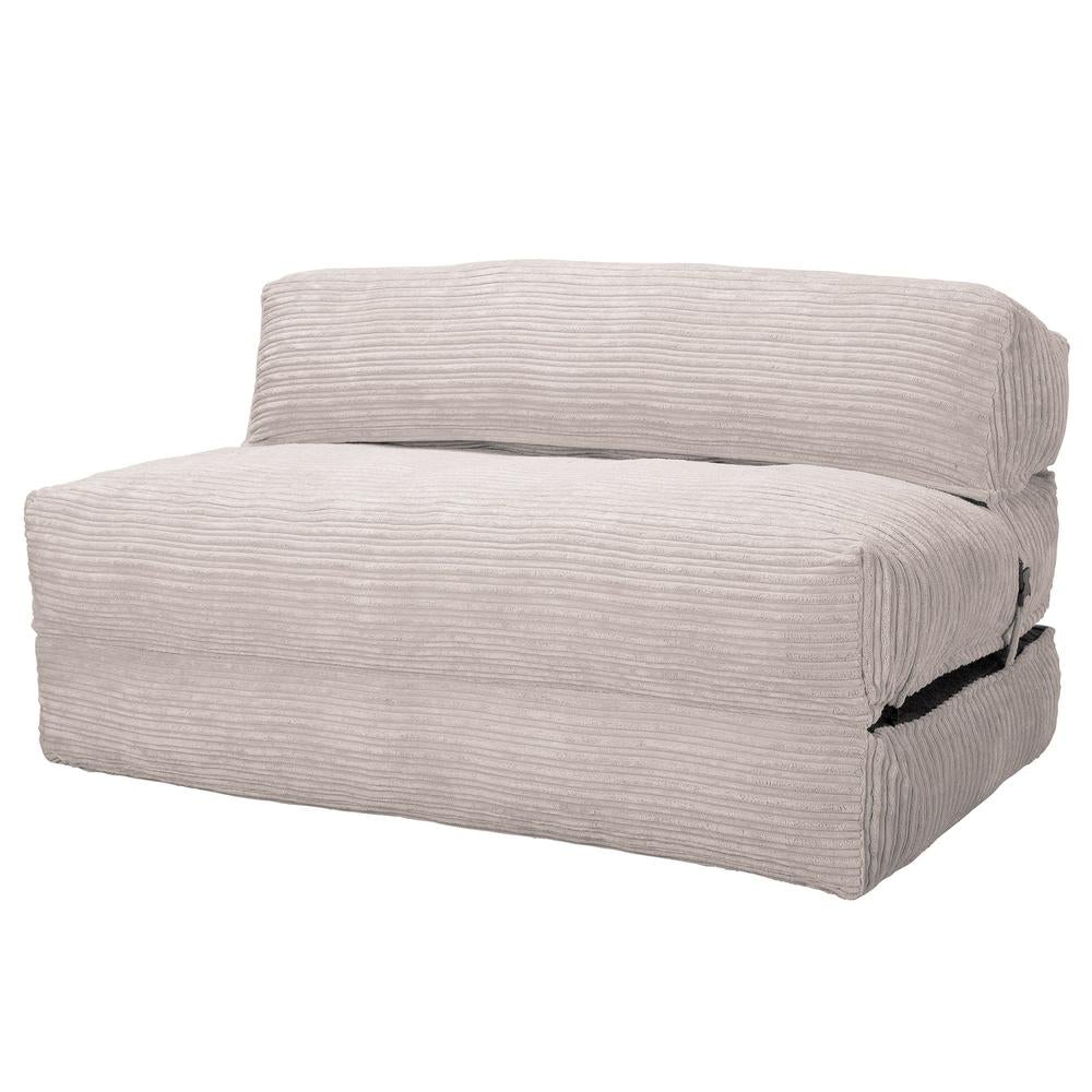 Avery - rozkládací futon, rozkládací postel, postel pro hosty od Lounge Pug, Manšestr Slonovinová