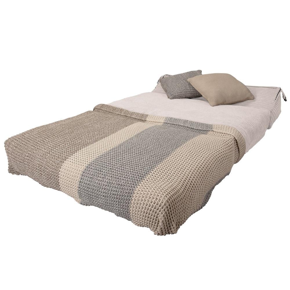 Avery - rozkládací futon, rozkládací postel, postel pro hosty od Lounge Pug, Manšestr Slonovinová