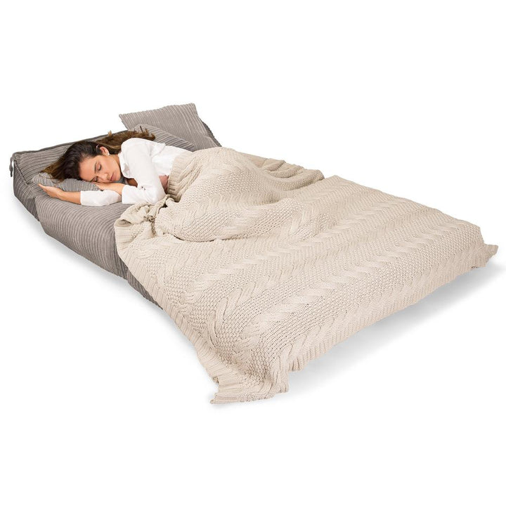 Avery - rozkládací futon, rozkládací postel, postel pro hosty od Lounge Pug, Manšestr Norek