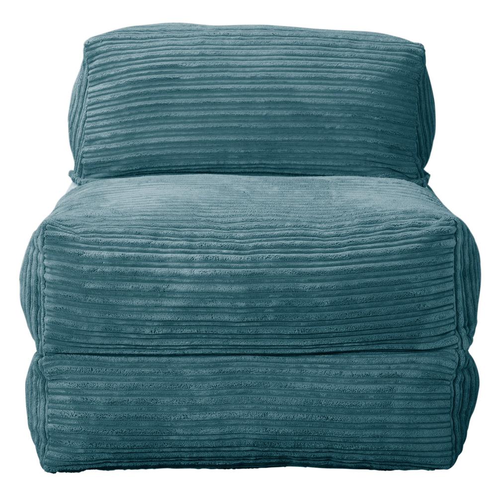 Avery - rozkládací futon, rozkládací postel, postel pro hosty od Lounge Pug, Manšestr Modrozelená