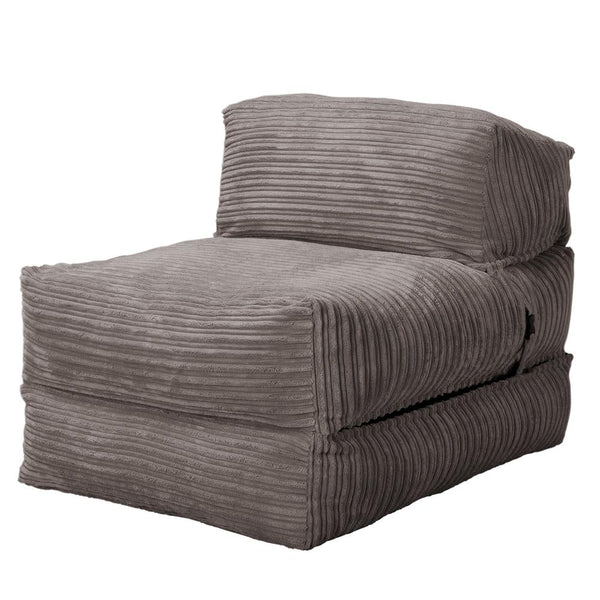 Avery - rozkládací futon, rozkládací postel, postel pro hosty od Lounge Pug, Manšestr Tmavomodrá šeď
