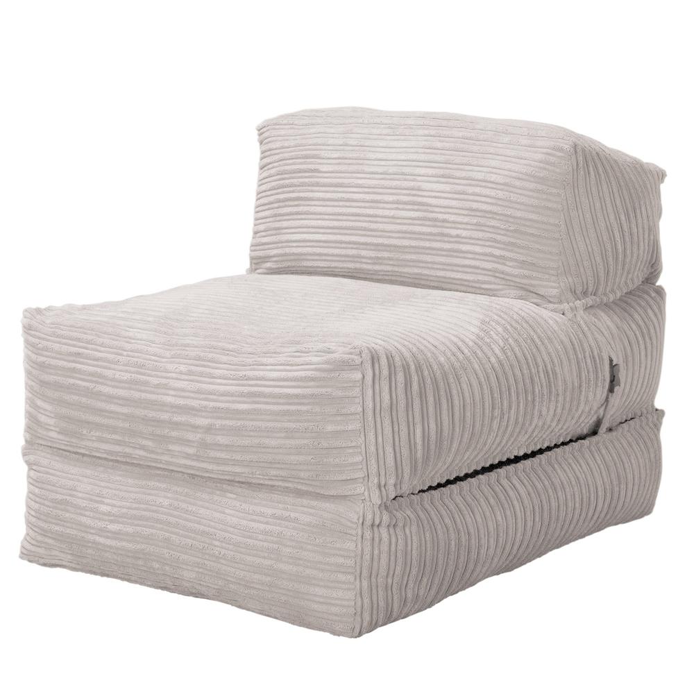 Avery - rozkládací futon, rozkládací postel, postel pro hosty od Lounge Pug, Manšestr Slonovinová