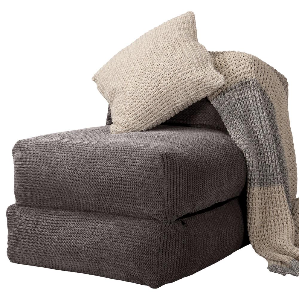 Avery - rozkládací futon, rozkládací postel, postel pro hosty od Lounge Pug,Pom pom Tmavě šedá
