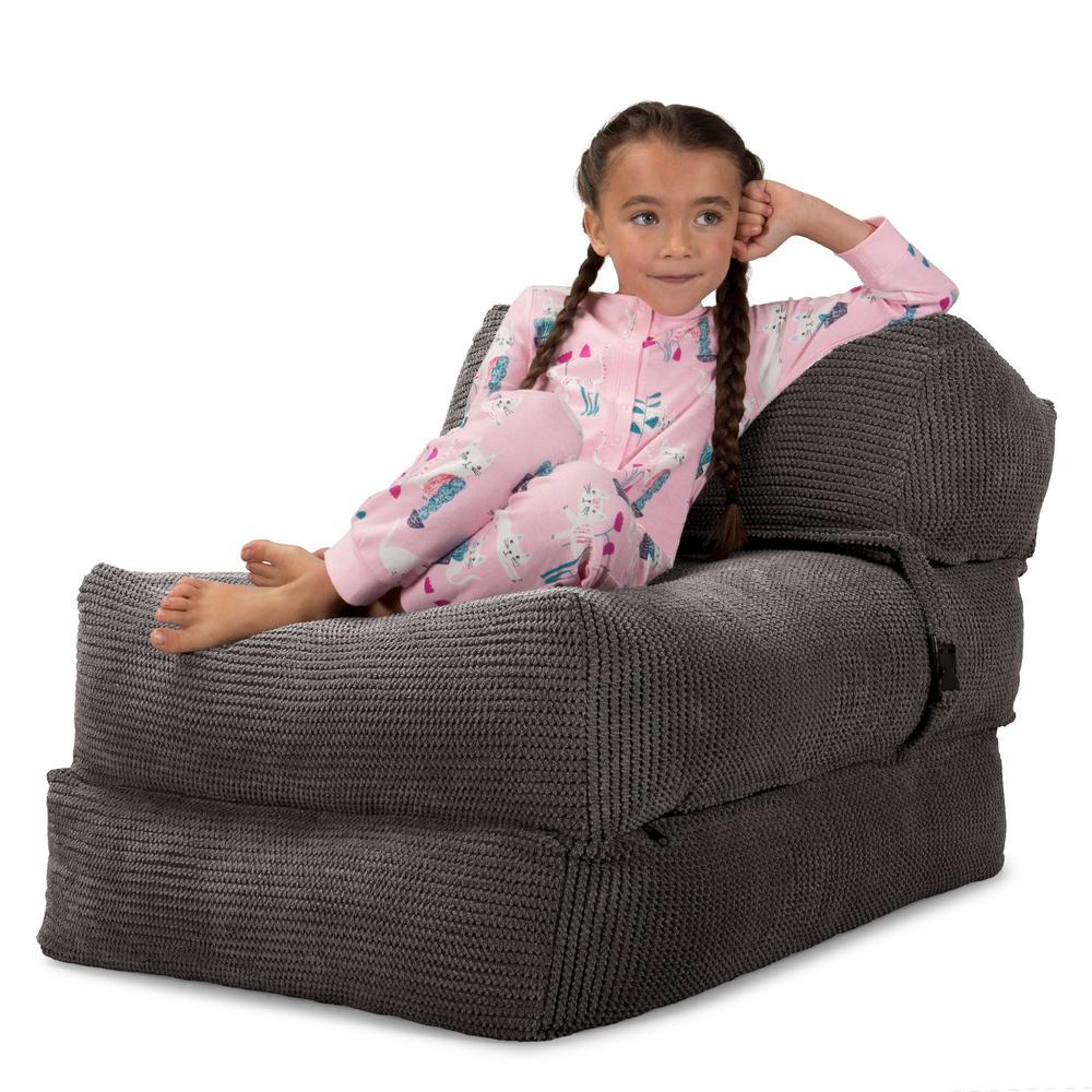 Avery - rozkládací futon, rozkládací postel, postel pro hosty od Lounge Pug,Pom pom Tmavě šedá