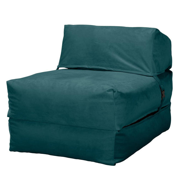 Avery - rozkládací futon, rozkládací postel, postel pro hosty od Lounge Pug,Samet Tyrkysová