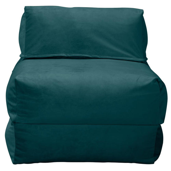 Avery - rozkládací futon, rozkládací postel, postel pro hosty od Lounge Pug,Samet Tyrkysová