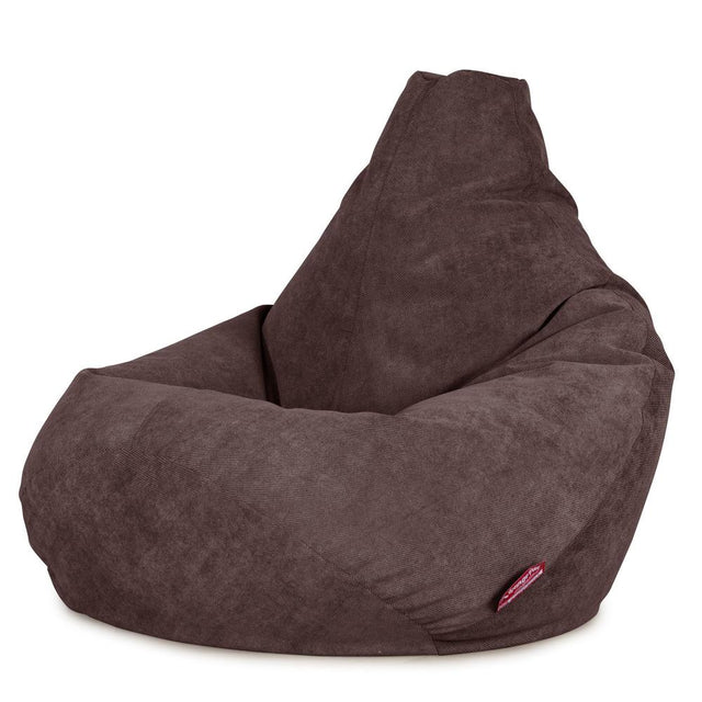LOUNGE PUG, Sedací vak hruška, Bristol Flock Čokoládová