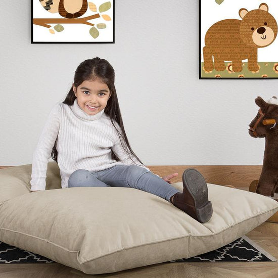 LOUNGE PUG, Sedací vak Junior, Dětský sedací vak, Samet Norek