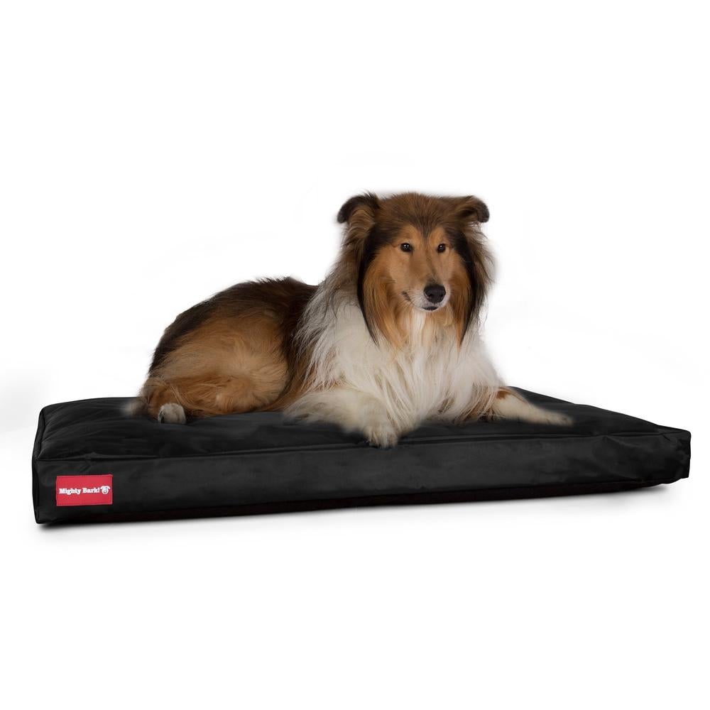 Matrace pro psy, klasický ortopedický pelíšek pro psy z paměťové pěny, velký, XXL - Voděodolný Černá