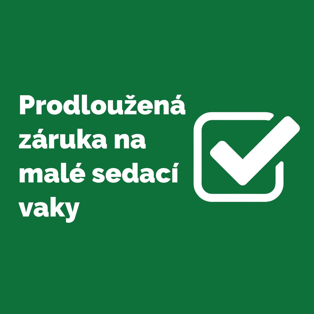 Big Bertha Original, Prodloužená záruka na malé sedací vaky