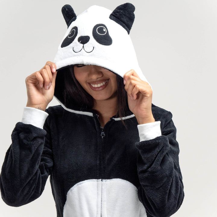 Dámský zvířecí fleecový overal - Panda 02