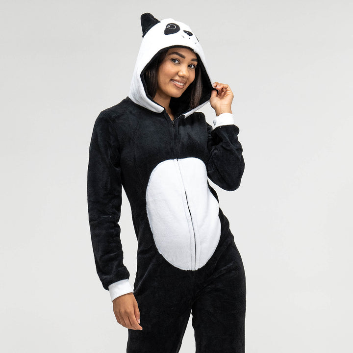 Dámský zvířecí fleecový overal - Panda 04