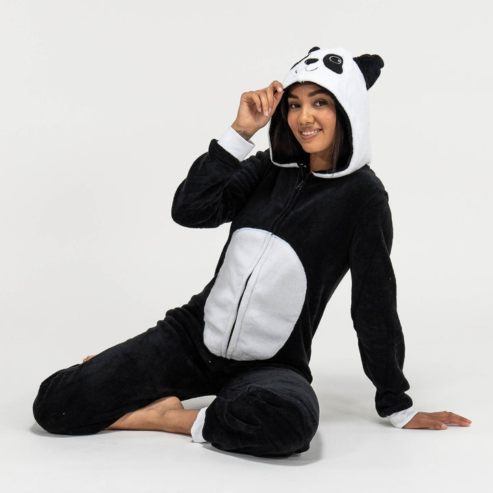 Dámský zvířecí fleecový overal - Panda 05
