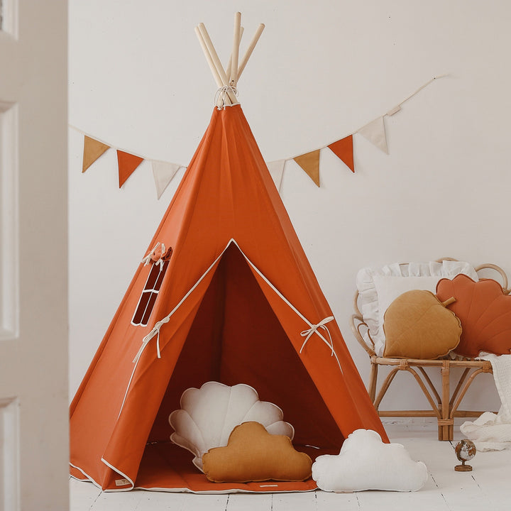 Dětské teepee do interiéru - Oranžová 04