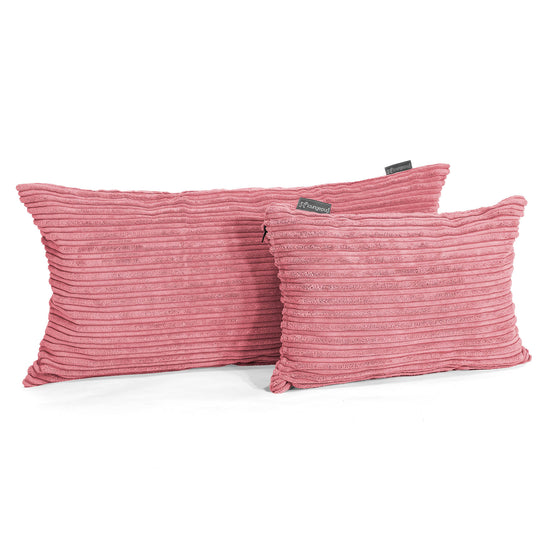 CloudSac® 50 obří polštář z paměťové pěny 40 x 80 cm - Manšestr Korall 03