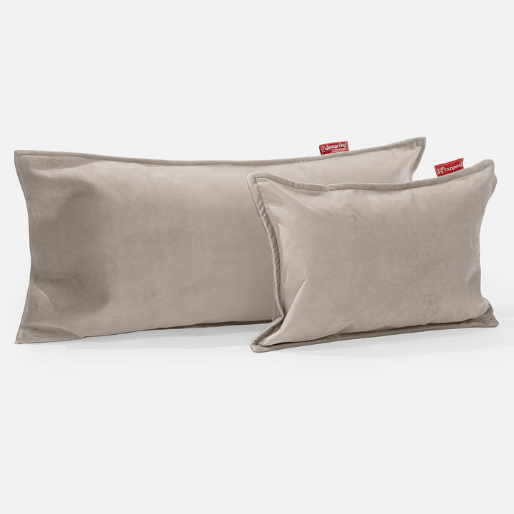 CloudSac® 50 obří polštář z paměťové pěny 40 x 80 cm - Samet Norek 03