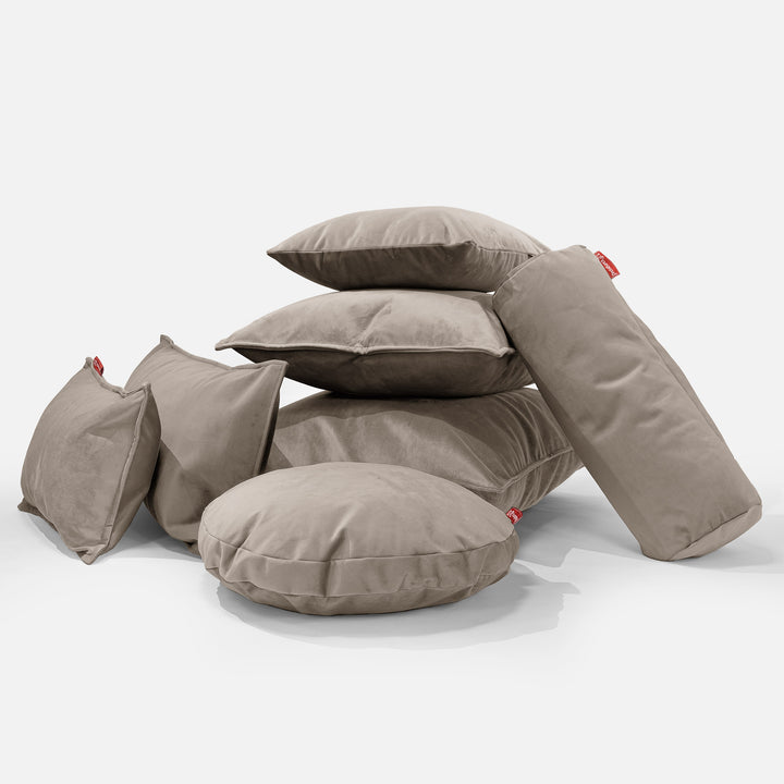 CloudSac® 50 obří polštář z paměťové pěny 40 x 80 cm - Samet Norek 04
