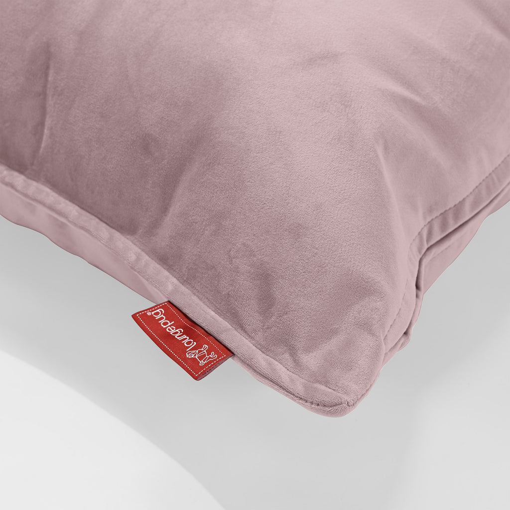 CloudSac® 50 obří polštář z paměťové pěny 40 x 80 cm - Samet Růžová 02