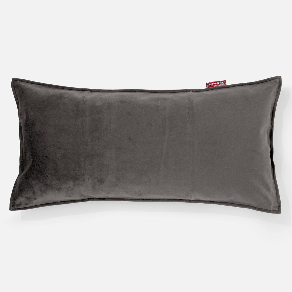CloudSac® 50 obří polštář z paměťové pěny 40 x 80 cm - Samet Tmavomodrá šeď 01
