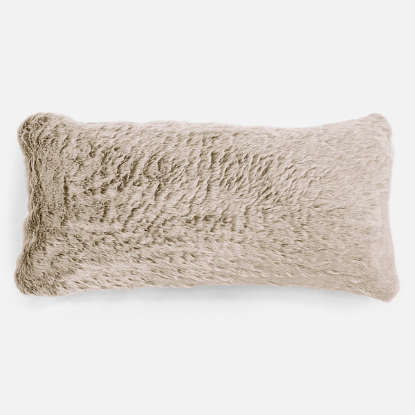 CloudSac® 50 obří polštář z paměťové pěny 40 x 80 cm - Umělá králičí kožešina Zlato-hnědá 01