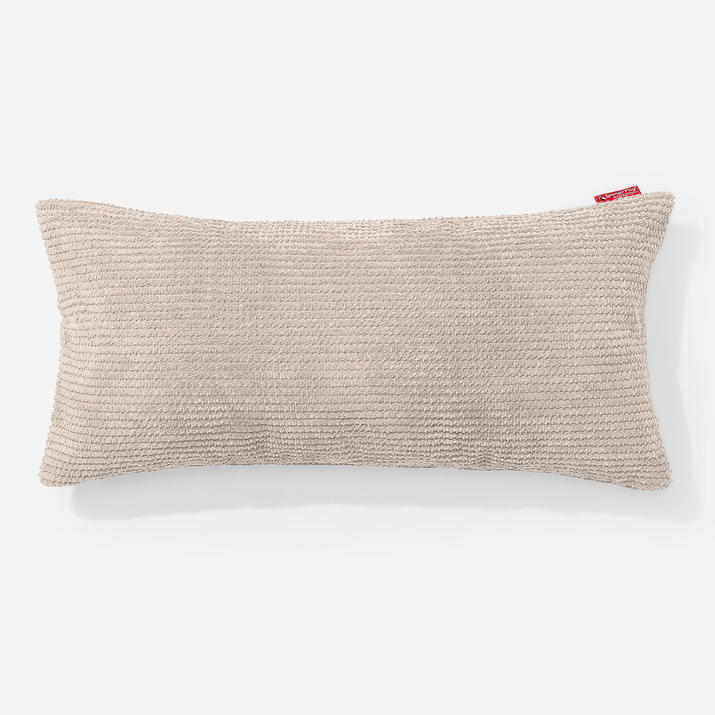 CloudSac® 50 obří polštář z paměťové pěny 40 x 80 cm - Pom pom Slonovinová 01