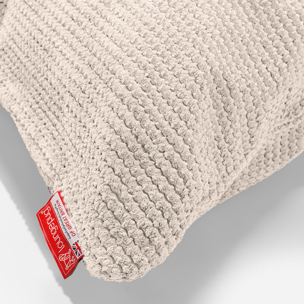 CloudSac® 50 obří polštář z paměťové pěny 40 x 80 cm - Pom pom Slonovinová 02