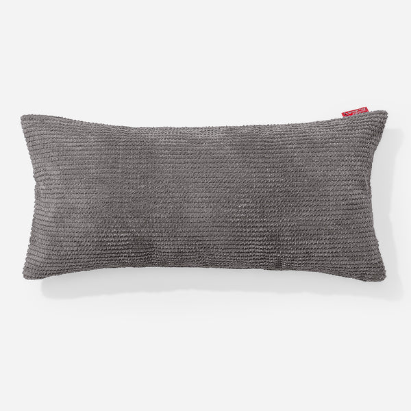 CloudSac® 50 obří polštář z paměťové pěny 40 x 80 cm - Pom pom Tmavě šedá 01