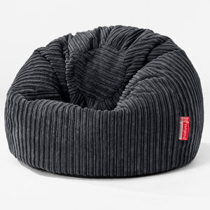 Dětský klasický sedací pytel 1 do 5 let - Manšestr Černá