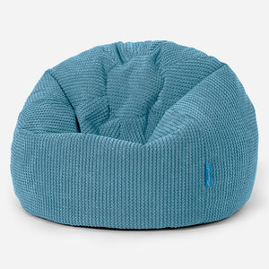 Dětský klasický sedací pytel 1 do 5 let - Pom pom Modrozelená