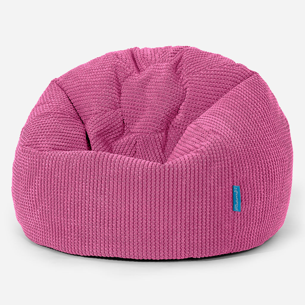 Dětský klasický sedací pytel - Pom pom Růžová 01