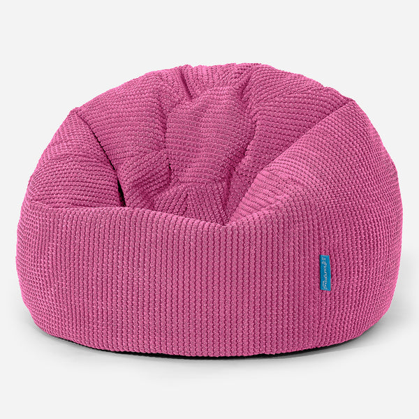 Dětský klasický sedací pytel - Pom pom Růžová 01