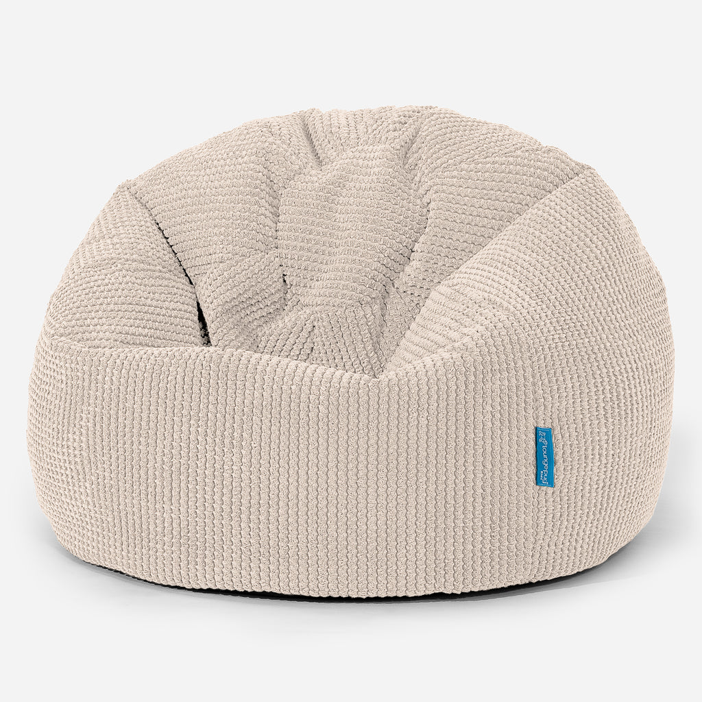 Dětský klasický sedací pytel - Pom pom Slonovinová 01