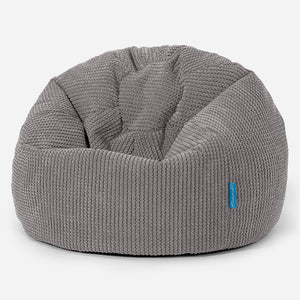 Dětský klasický sedací pytel 1 do 5 let - Pom pom Tmavě šedá