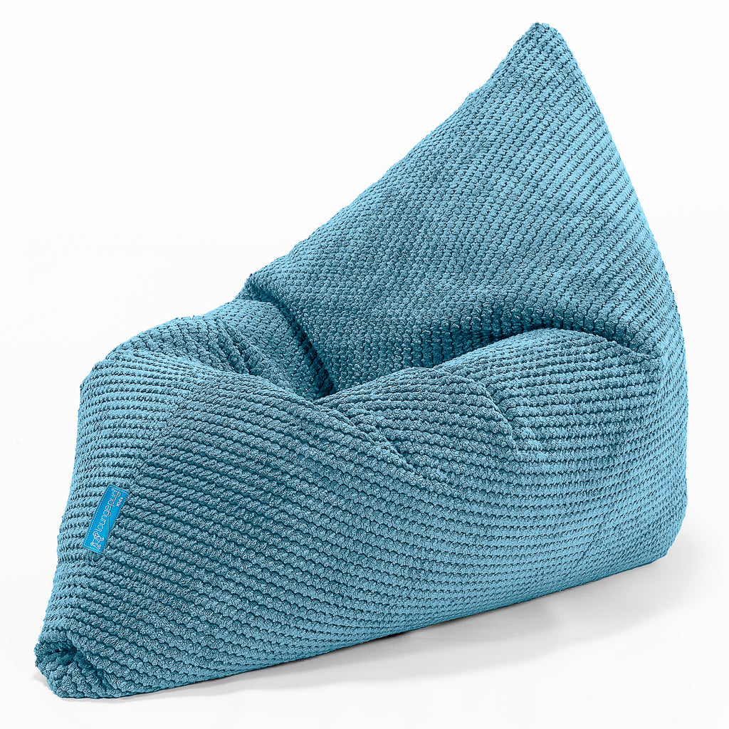 Dětský sedací vak polštář - Pom pom Modrozelená 03