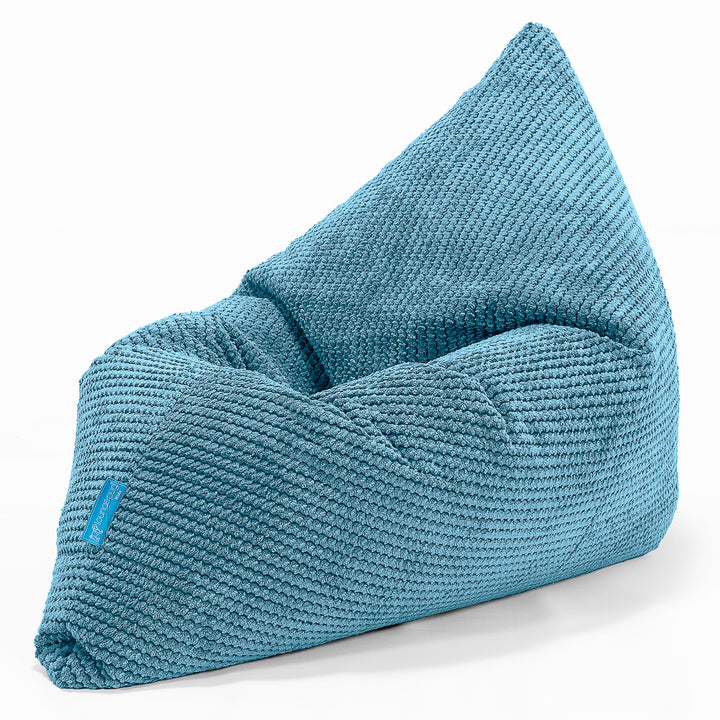 Dětský sedací vak polštář - Pom pom Modrozelená 03