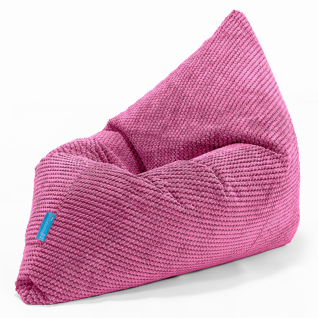 Dětský sedací vak polštář - Pom pom Růžová 03