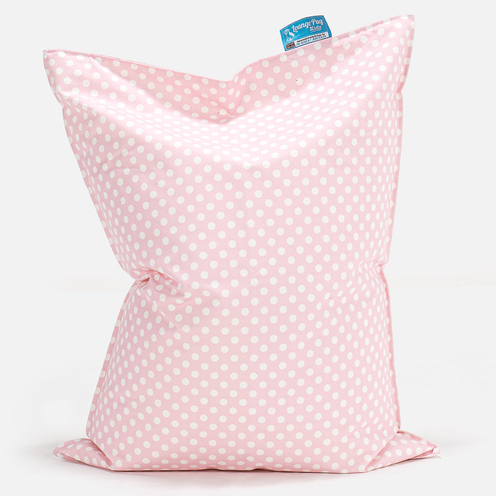 Dětský sedací vak polštář - Potisk Růžová Tečka 01