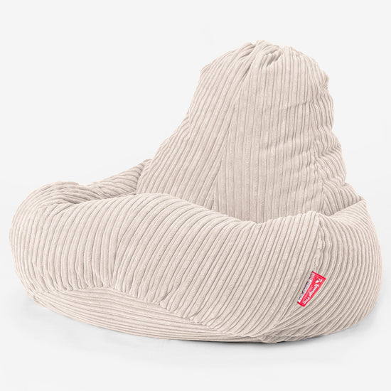 Hráčský sedací vak Ultra Lux - Manšestr Slonovinová 01