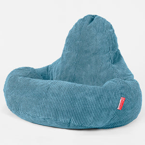 Hráčský sedací vak Ultra Lux - Pom pom Modrozelená