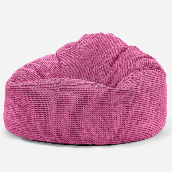 Dětská obří sedací vak Snuggle 3-8 let -Pom pom Růžová 01