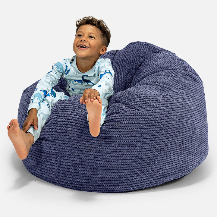 Dětská obří sedací vak Snuggle 3-8 let -Pom pom Fialová 01