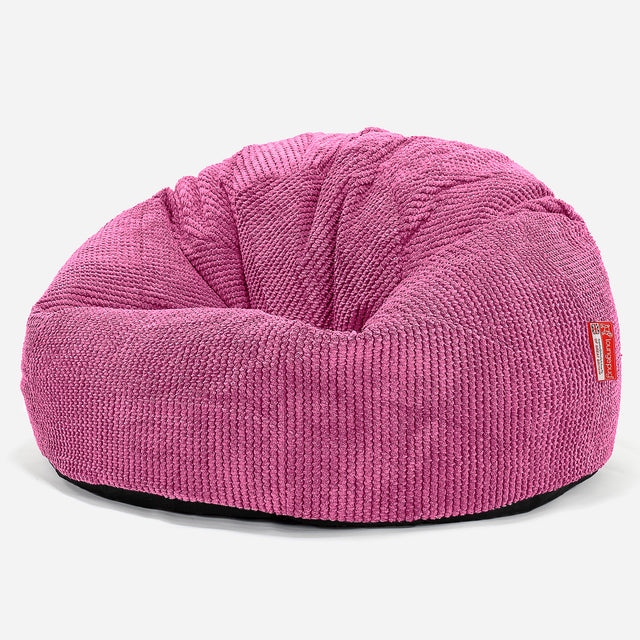 Klasický sedací pytel - Pom pom Růžová 01