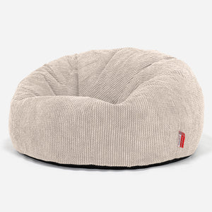 Klasický sedací vak pohovka - Pom pom Slonovinová