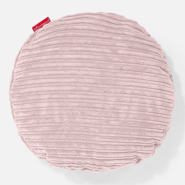 Kulatý Polštář 50cm - Manšestr Jemně Růžová 01