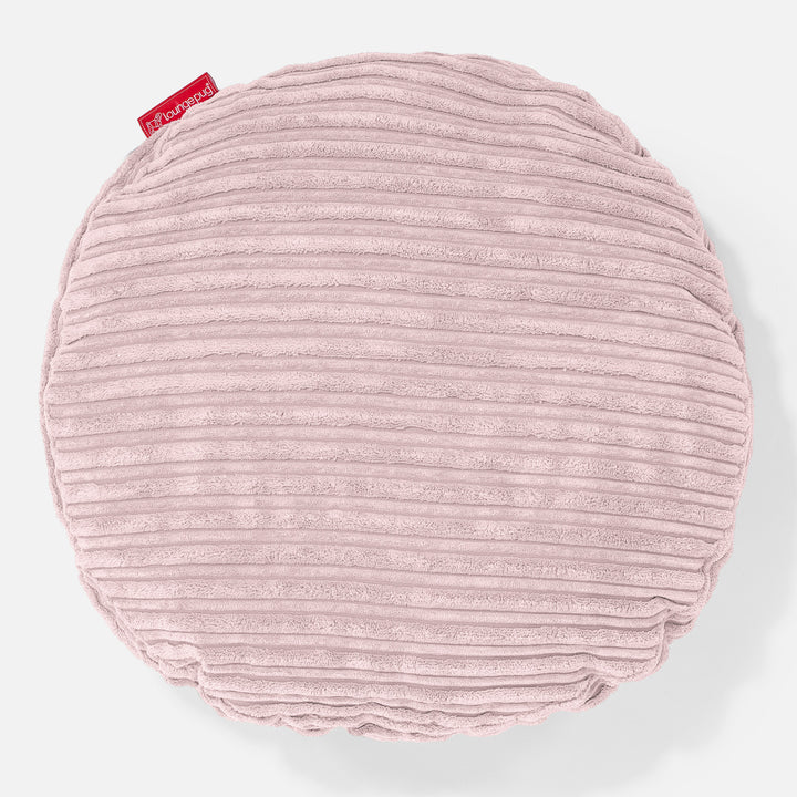 Kulatý Polštář 50cm - Manšestr Jemně Růžová 01