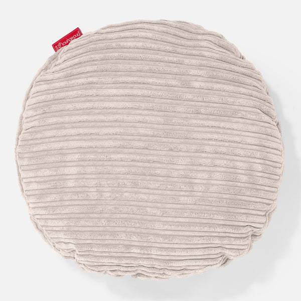 Kulatý Polštář 50cm - Manšestr Slonovinová 01